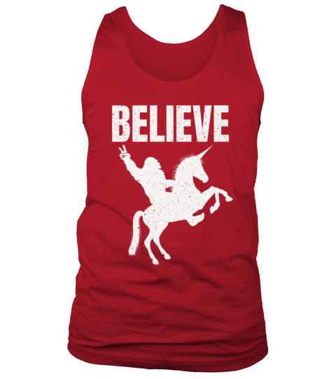 Bigfoot Riding A Unicorn Tank Top Unisex