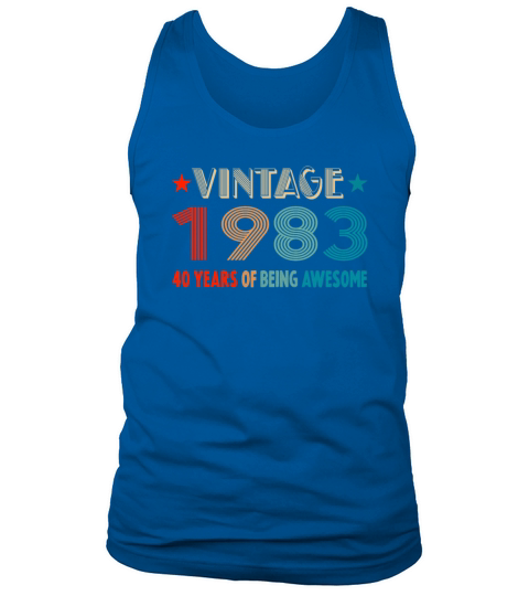 Classic Vintage 1983 - 40 Years Old Birthday Tank Top Unisex