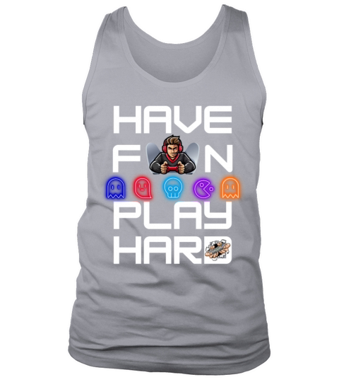 cool funny gamer have fun playing hard Tank Top Unisex