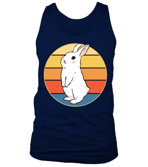 Cute Rabbit Bunny Retro Sunset Vintage Animal Pet Tank Top Unisex