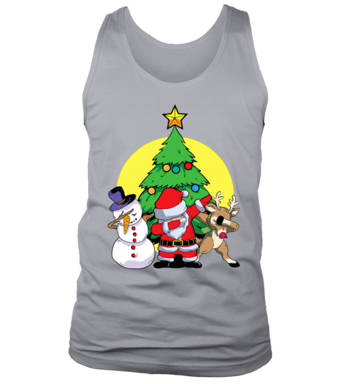 Dabbing Santa Elf Friends Christmas Kids Boys Men Tank Top Unisex