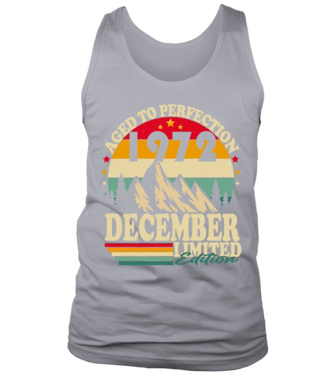 December 1972 Vintage Retro Birthday Tank Top Unisex