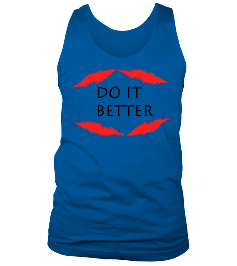 Do It Better Logo Design Black Red Tank Top Unisex