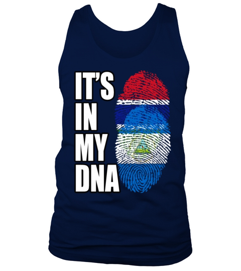 Gambian And Nicaraguan Mix Heritage DNA Flag Tank Top Unisex