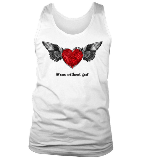 heart with wings and love quote Tank Top Unisex