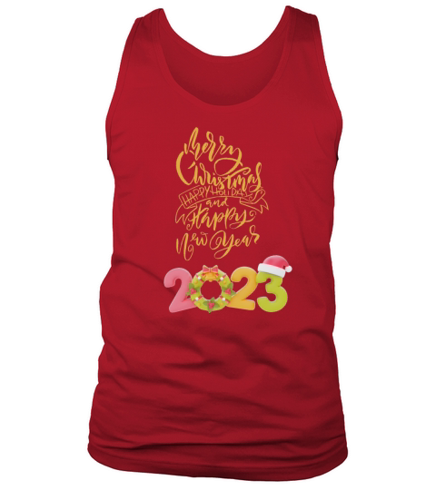 merry christmas and happy new year Tank Top Unisex