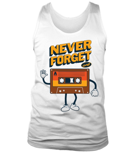Never Forget Floppy Disk VHS Tape Cassette Tape Tank Top Unisex