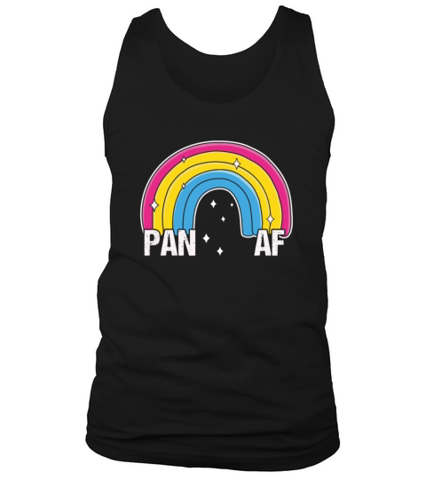 Pan AF Pansexual Pride Flag Rainbow Tank Top Unisex