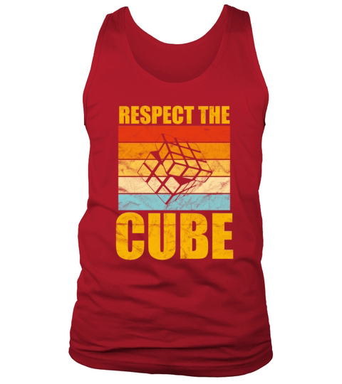 Respect The Cube Rubix Speed Cubing Youth Vintage Tank Top Unisex