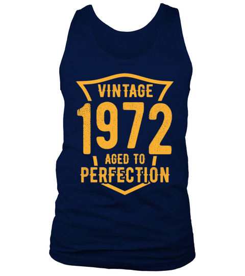 Vintage 1972 Aged To Perfection 51st Birthday Tank Top Unisex