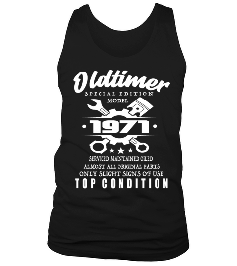 Vintage Special Edition Model 1971 Birthday Tank Top Unisex