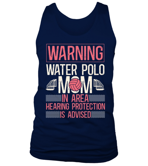 Water Polo Mom Vintage Warning Tank Top Unisex
