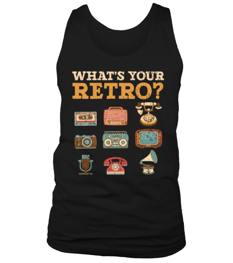 Whats Your Retro Party Vintage 80s 90s Classic Tank Top Unisex