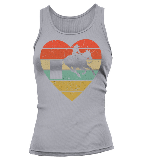 Barrel Racing Vintage Design Retro Horse Rider Hea Tank top Woman