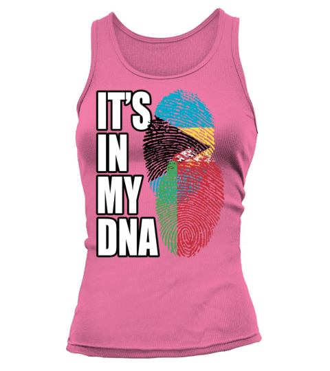 Belarusian And Bahamian Mix Heritage DNA Flag Tank top Woman