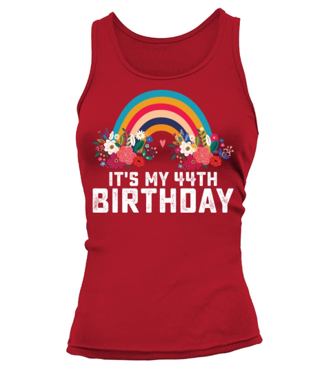 Boho Rainbow Its My 44th Birthday Tank top Woman