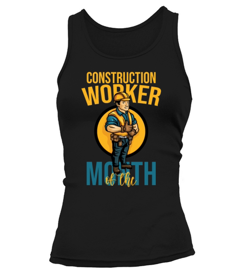 Construction Worker Of The Month Funny Gift Tank top Woman