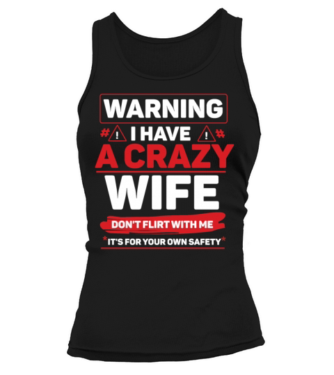 Crazy Wife Couple Hearts Day Valentines Tank top Woman