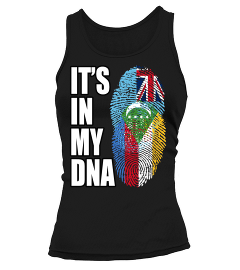 Fijian And Comoran Mix Heritage DNA Flag Tank top Woman