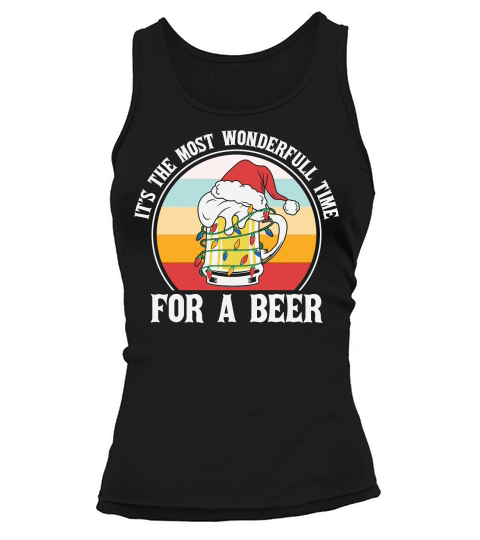 Its The Most Wonderfull for a Beer happy Christmas Tank top Woman