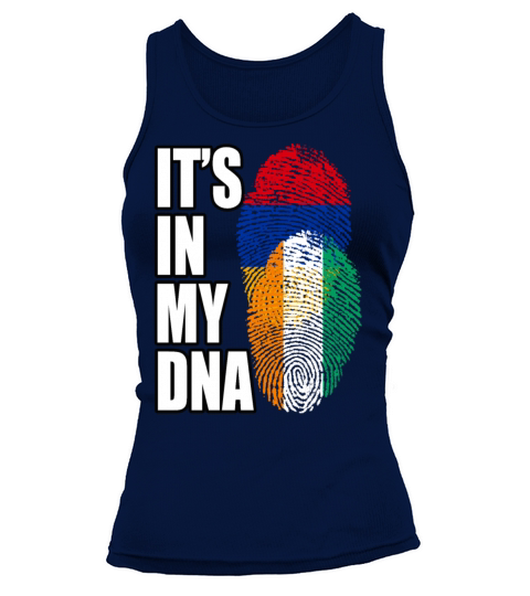 Ivorian And Armenian Mix Heritage DNA Flag Tank top Woman
