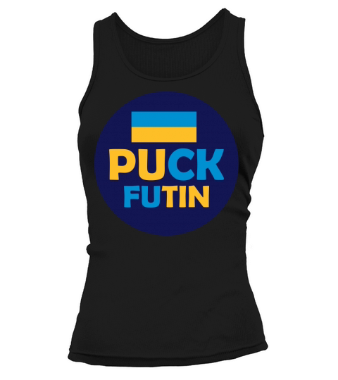 puck futin logo design Tank top Woman