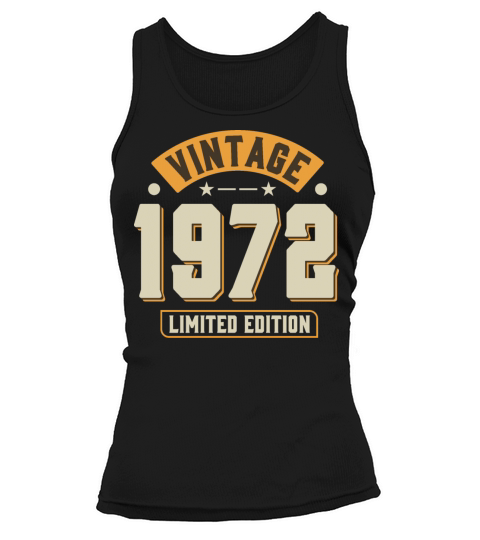 Vintage 1972 50th Birthday Fiftieth Gift Tank top Woman