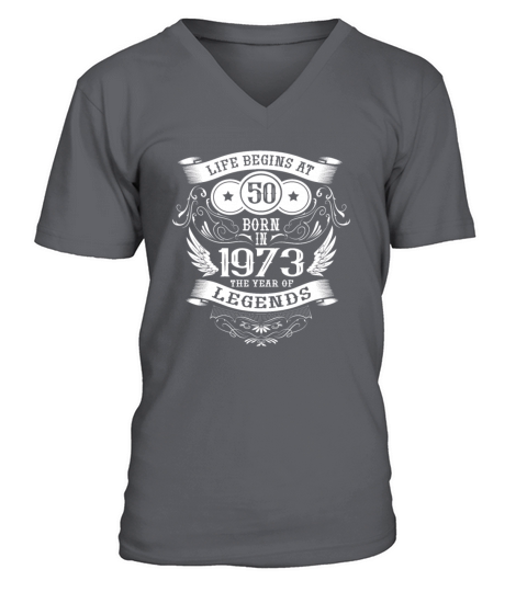 50th Birthday Vintage Sayings 1973 Birthday V-Neck T-shirt
