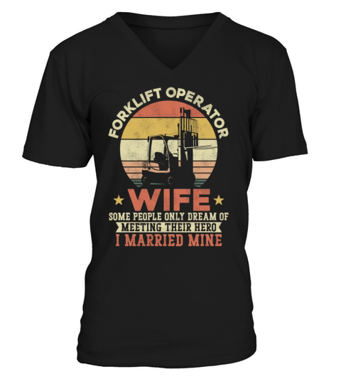 Certified Forklift Truck Operator V-Neck T-shirt