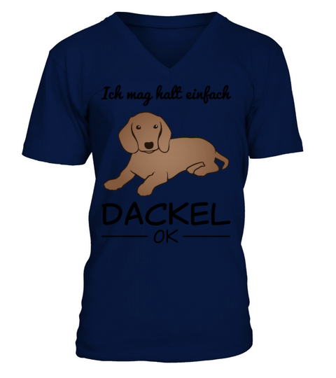 Dachshund Badger Dog Lover Quote Gift V-Neck T-shirt
