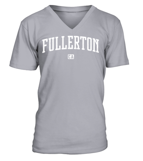 Fullerton California Vintage V-Neck T-shirt