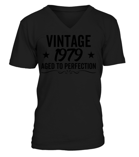 Vintage 1979 Aged To Perfection V-Neck T-shirt
