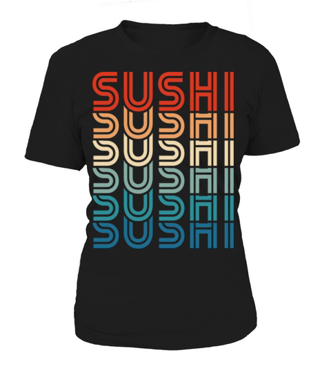 Funny Sushi Retro Vintage Carb Japanese Food Foodi Women's T-Shirt