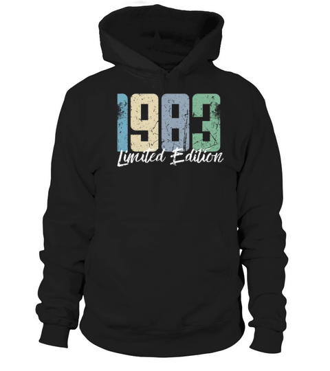40 Years Vintage 1983 Retro 40th Birthday Hoodie Unisex