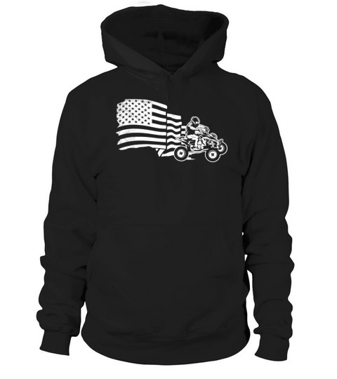 all terrain vehicles patriotic flag vintage with s Hoodie Unisex