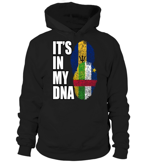 Barbadian And Central African Mix Heritage DNA Fla Hoodie Unisex