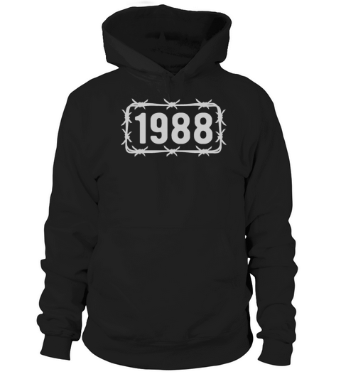 Birthday Vintage 1988 Barbed Wire Hoodie Unisex
