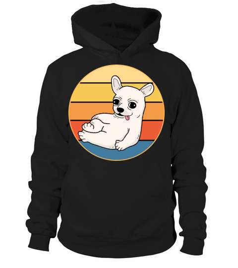 Cute Chihuahua Dog Breed Vintage Retro Sunset Hoodie Unisex