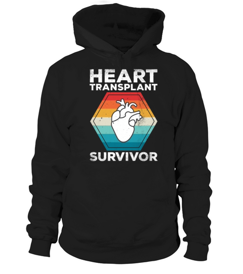 Heart Transplantation Of Surviving Recovery Retro Hoodie Unisex