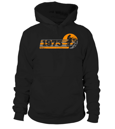 Motorcycle Vintage 1973 Birthday Motorbike Hoodie Unisex