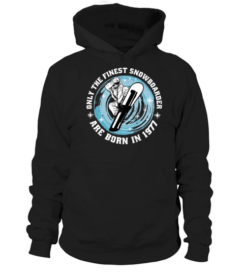 Snowboarder Vintage 1977 Birthday Snowboarding Hoodie Unisex
