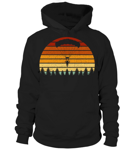 Vintage Sunset Skydiving For Skydivers Hoodie Unisex