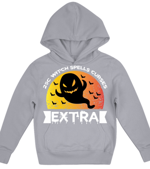 25C WITCH SPELLS CURSES EXTRA Kids Hoodie