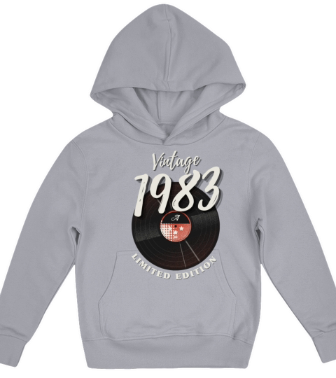 40 Years Vintage 1983 Retro 40th Birthday Kids Hoodie