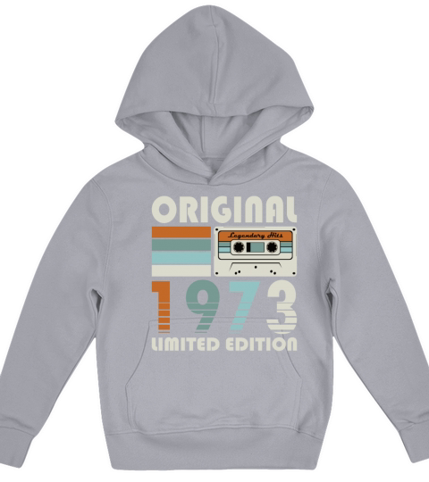 50th birthday vintage 1973 original 1973 Kids Hoodie