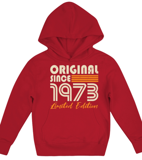 50th birthday vintage 1973 original since 1973 Kids Hoodie
