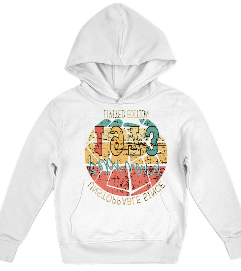 Born in 1973 Vintage Birthday Retro Kids Hoodie