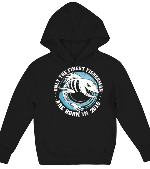 Fishermen Vintage born 2015 Birthday funny sayings Kids Hoodie