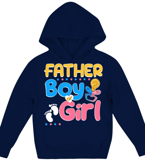 Pink or Blue Father Loves You Best Dad Ever Kids Hoodie