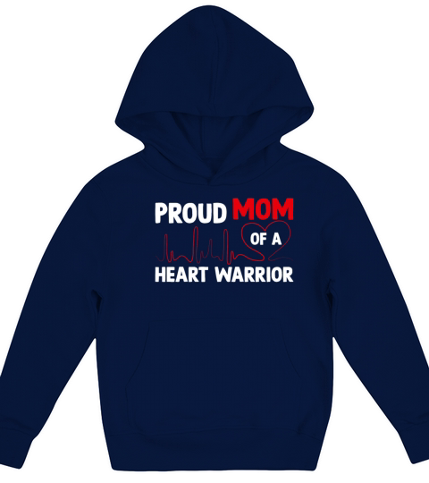 Proud Mommy of a Heart Warrior CHD Awareness Kids Hoodie